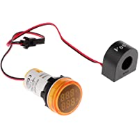 Cuigu 22 mm AC50-500 V 0-100 A Digital LED Voltímetro Voltaje Indicador Piloto Luz amperímetro Medidor de Corriente 2 en…